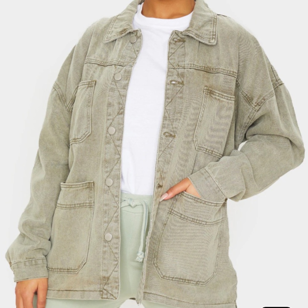 Khaki Denim Jacket